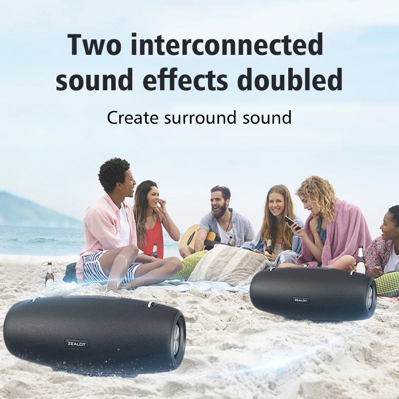 S67 Wireless Speaker Withshoulder Strap,Outdoor,Waterproof,Portable Speaker with Loud Stero and Booming Bass,40H Playtime