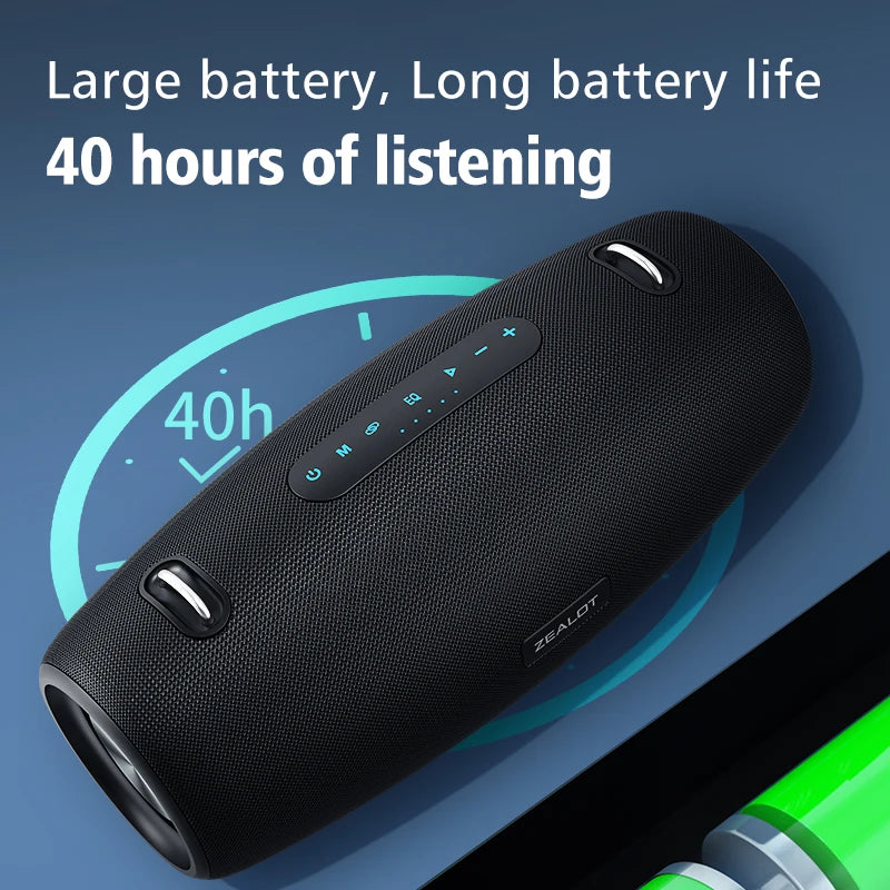 S67 Wireless Speaker Withshoulder Strap,Outdoor,Waterproof,Portable Speaker with Loud Stero and Booming Bass,40H Playtime