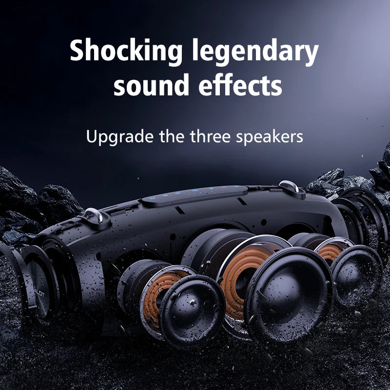 S67 Wireless Speaker Withshoulder Strap,Outdoor,Waterproof,Portable Speaker with Loud Stero and Booming Bass,40H Playtime